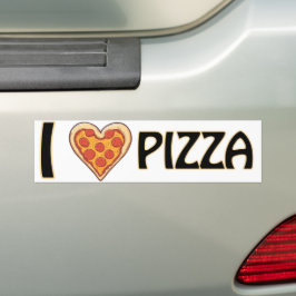 I kärlek Pizza - Lustigt Food Älskare Gift Bildekal