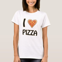 I kärlek Pizza - Lustigt Food Älskare Gift T Shirt