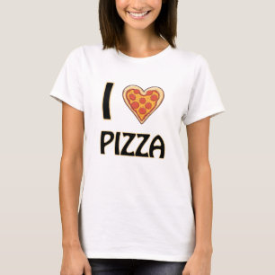 I kärlek Pizza - Lustigt Food Älskare Gift T Shirt