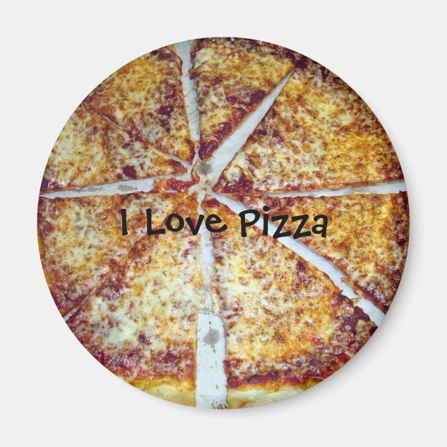 I Kärlek Pizza Magnet (Framsidan)