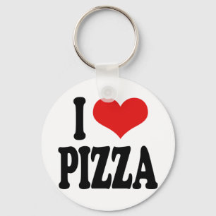 I Kärlek Pizza Nyckelring