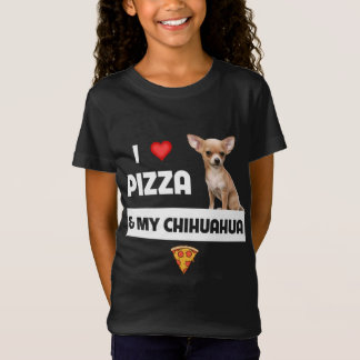 I Kärlek Pizza och My Chihuahua Hundägare Pepperon T Shirt