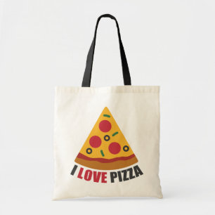 I KÄRLEK PIZZA TYGKASSE