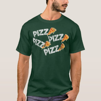 I kärlek pizza vintage retro 70-talsmat mat älskar t shirt