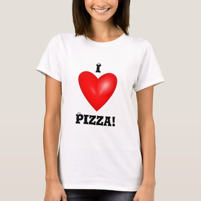 I Kärlek Pizza Women's T-shirt (Framsida)
