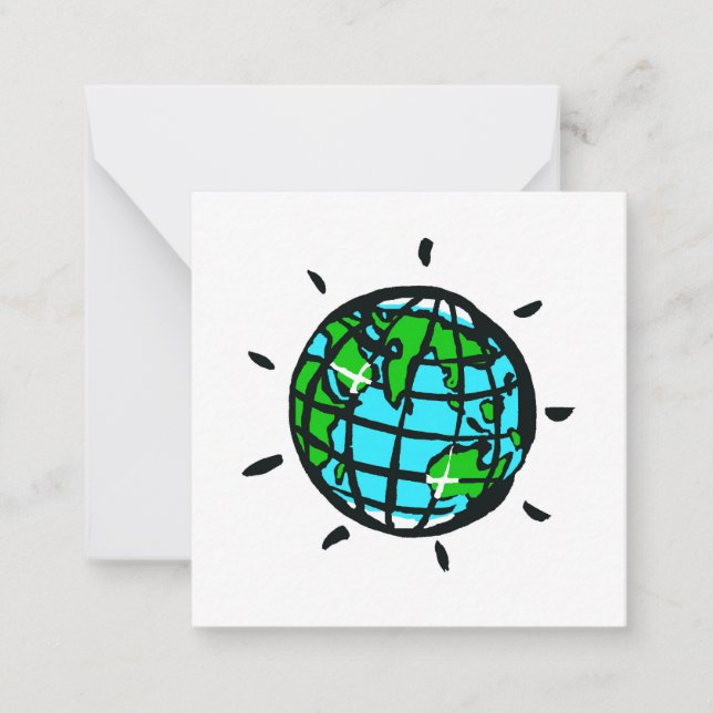 I kärlek Planet EARTH - Conservation - Ecology Anteckningskort (Framsida)