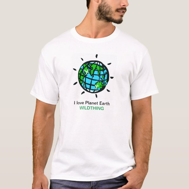 I kärlek Planet Earth - Wildthing - Nature - T Shirt (Framsida)
