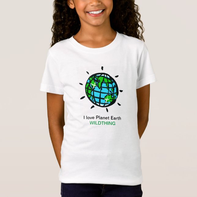 I kärlek Planet Earth - Wildthing - Nature - T Shirt (Framsida)