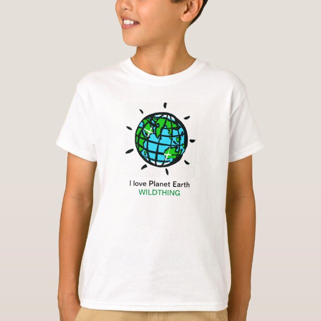 I kärlek Planet Earth - Wildthing - Nature - T Shirt (Framsida)