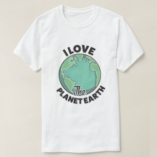 I Kärlek, planeten jorden T Shirt