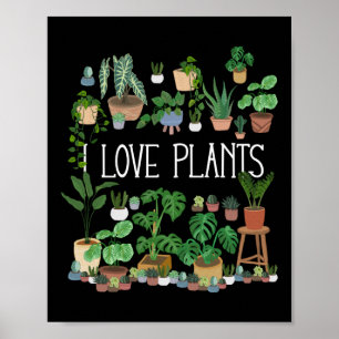 I Kärlek Plantor Poster