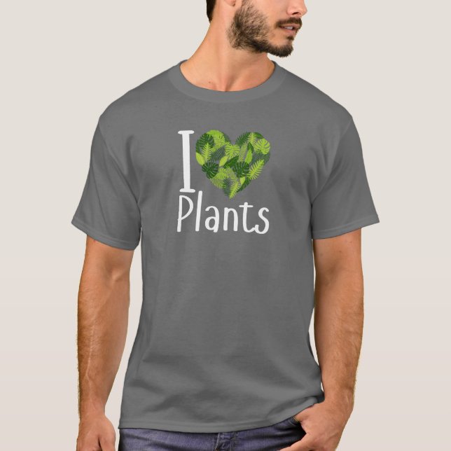 I Kärlek Plants manar-shirt T Shirt (Framsida)