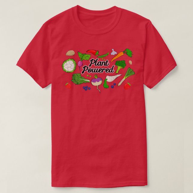 I kärlek Plants Vegan- och Vegetarian Gift-idé T Shirt (Design framsida)