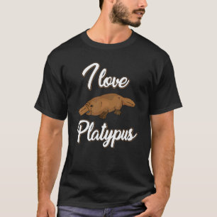 I Kärlek Platypus Apparel Cute Platypuses T Shirt