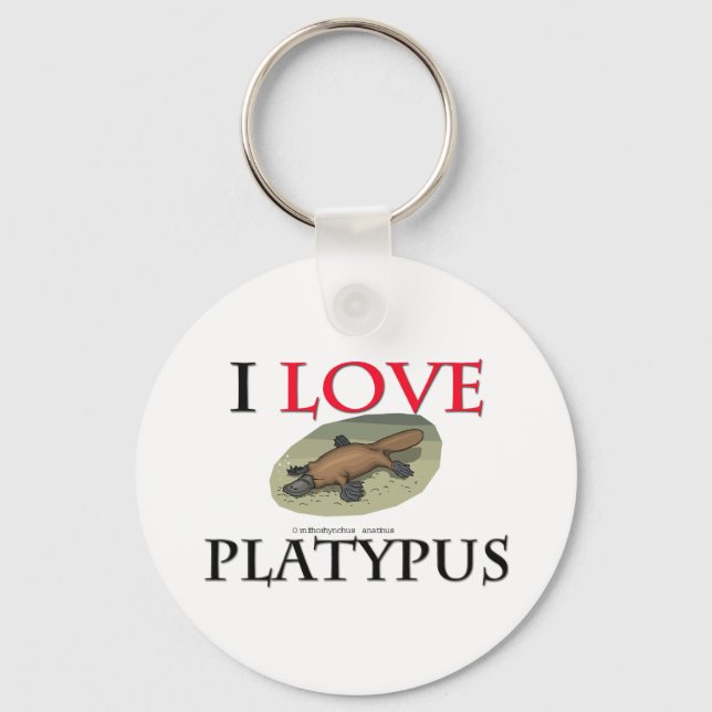 I Kärlek Platypus Nyckelring (Framsida)