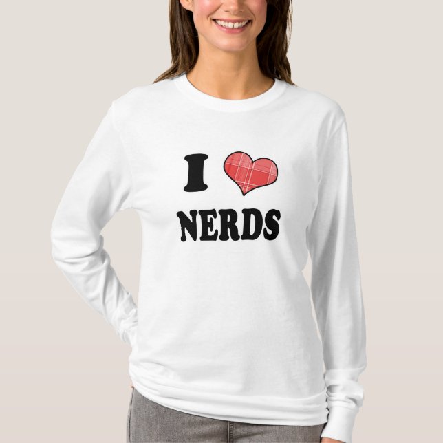 I Kärlek (Play Heart) Nerds T Shirt (Framsida)