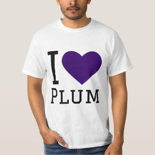 I kärlek plommon t shirt