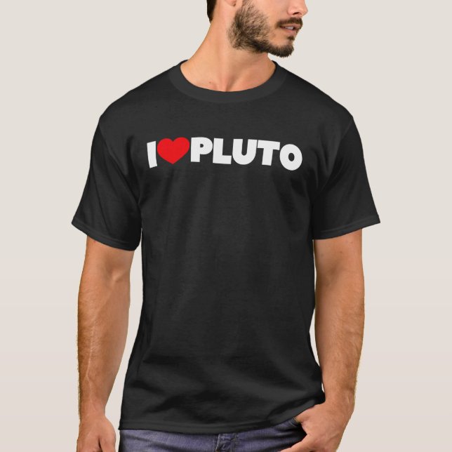 I Kärlek Pluto T Shirt (Framsida)