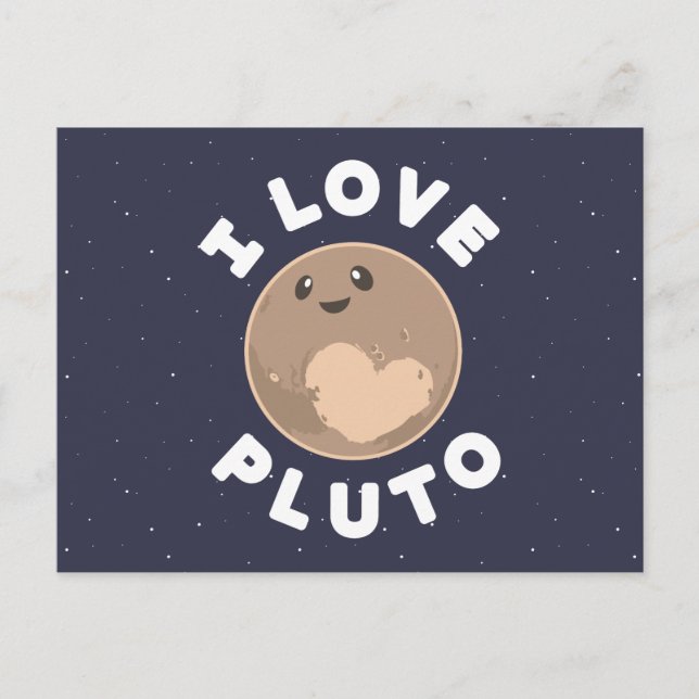 I Kärlek Pluto Vykort (Framsida)