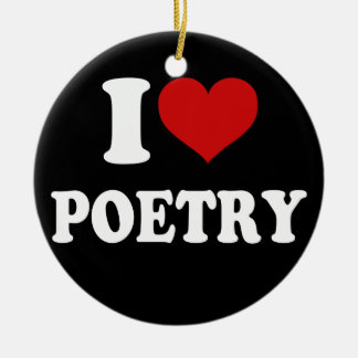 I Kärlek Poetry Julgransprydnad Keramik