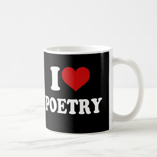 I Kärlek Poetry Kaffemugg (Höger)