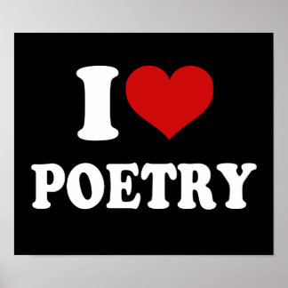 I Kärlek Poetry Poster