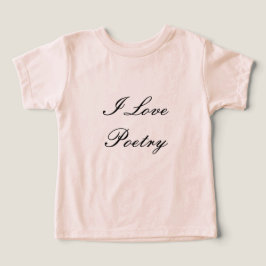 I Kärlek Poetry Småbarn T-Shirt (Cream & Black)