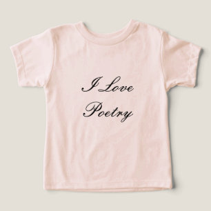 I Kärlek Poetry Småbarn T-Shirt (Cream & Black)