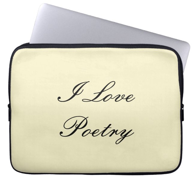 I Kärlek Poetry Tablet Fodral (Cream & Black) (Framsidan)