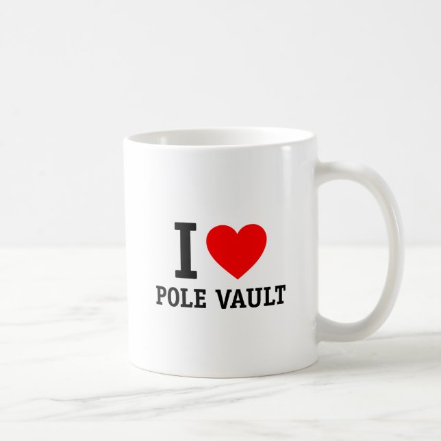 I Kärlek Pole Vault Kaffemugg (Höger)