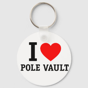 I Kärlek Pole Vault Nyckelring