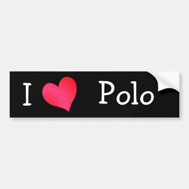 I Kärlek Polo Bildekal (Framsidan)
