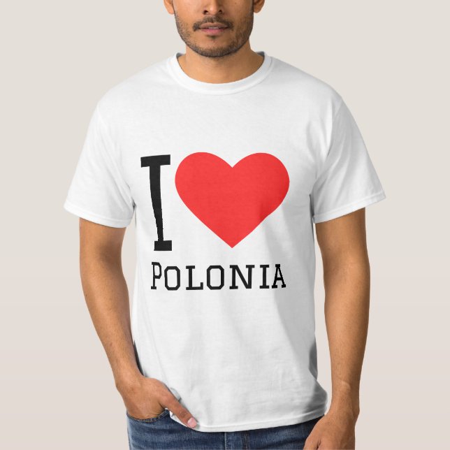 I kärlek polonia-dekal t shirt (Framsida)