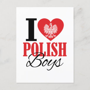 I Kärlek polska Boys Vykort
