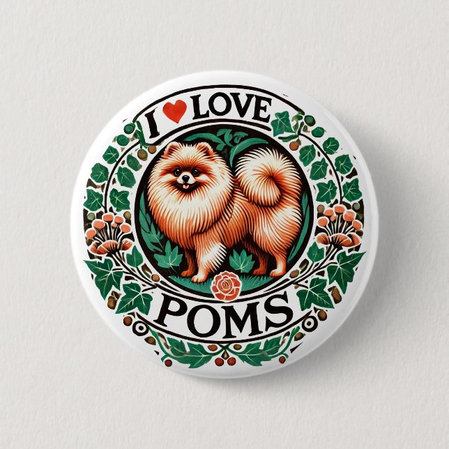 I Kärlek Poms Knapp (Framsida)