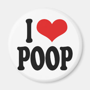 I Kärlek Poop Magnet