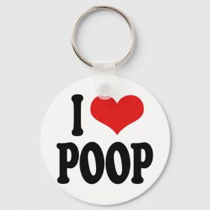 I Kärlek Poop Nyckelring