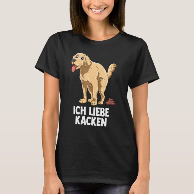 I Kärlek Poop och Hundar T Shirt (Framsida)