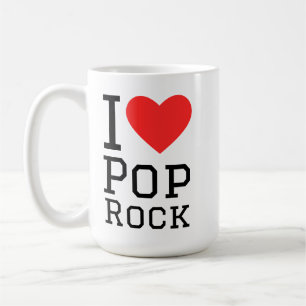 I kärlek pop sten kaffemugg