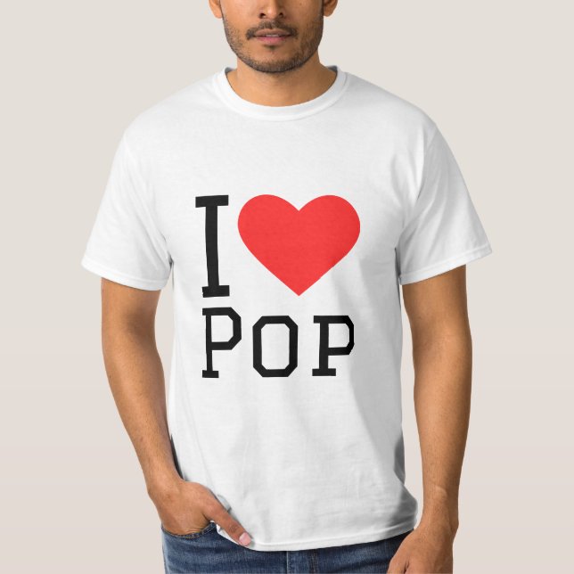 I kärlek pop t shirt (Framsida)