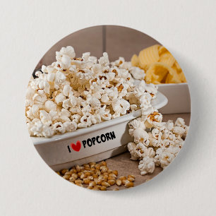 I Kärlek Popcorn Knapp