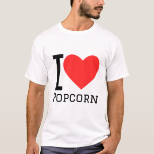 I kärlek popcorn t shirt