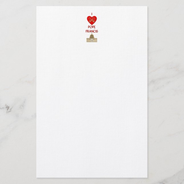 I Kärlek Pope Francis Brevpapper (Framsida)