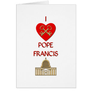I Kärlek Pope Francis Hälsningskort