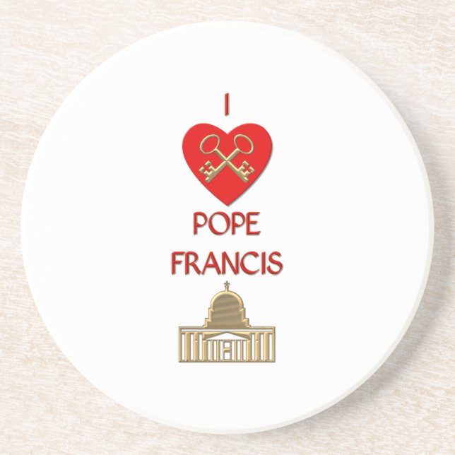 I Kärlek Pope Francis Underlägg Sandsten (Framsidan)