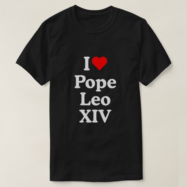 I KÄRLEK POPE LEO XIV T SHIRT (Design framsida)