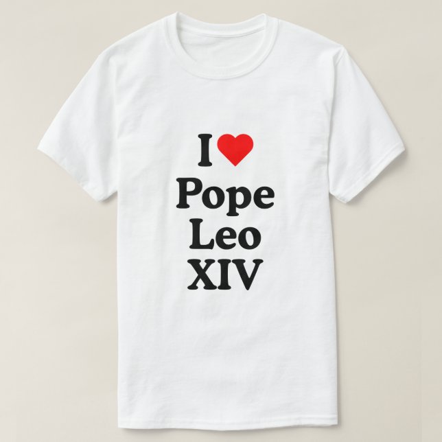 I kärlek pope Leo XVI T Shirt (Design framsida)
