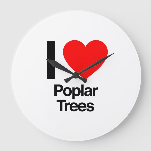 i kärlek poplar träd stor klocka (Framsida)