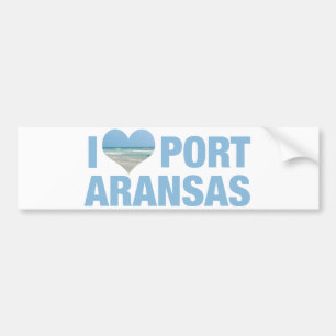 I Kärlek Port Aransas Bildekal