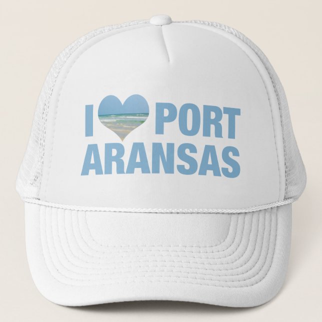 I Kärlek Port Aransas Cute Texas Beach Keps (Framsida)